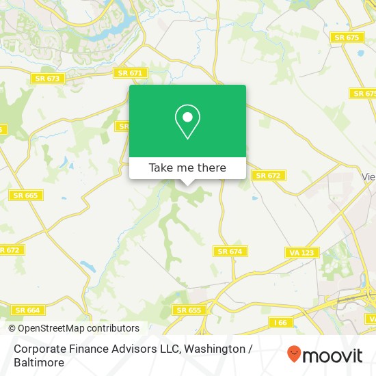 Corporate Finance Advisors LLC map