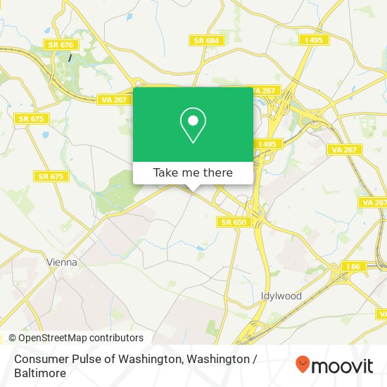 Mapa de Consumer Pulse of Washington