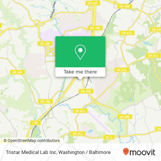 Mapa de Tristar Medical Lab Inc