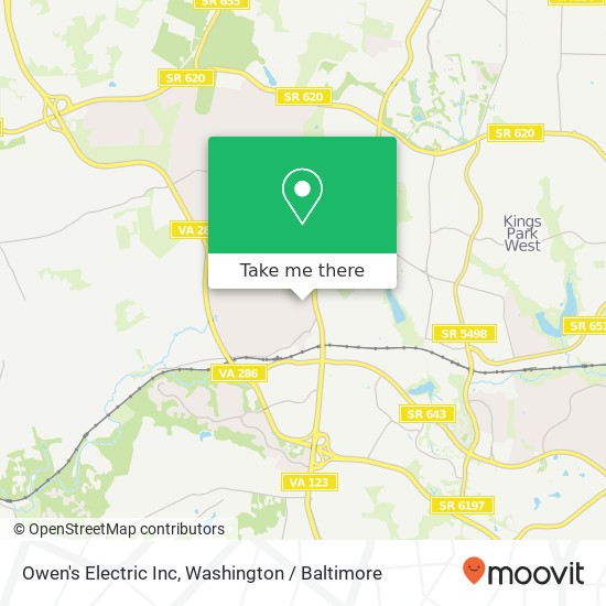 Owen's Electric Inc map