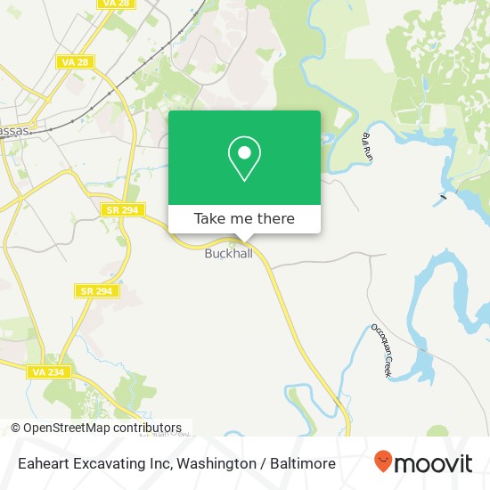 Mapa de Eaheart Excavating Inc