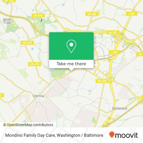 Mondino Family Day Care map