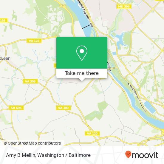 Mapa de Amy B Mellin