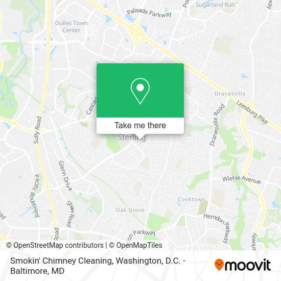 Smokin' Chimney Cleaning map