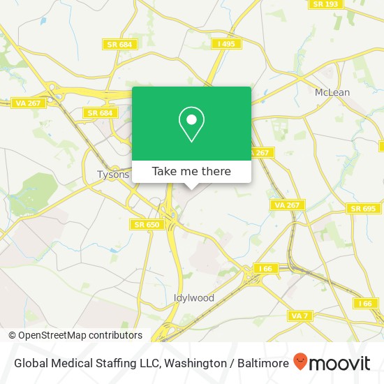 Mapa de Global Medical Staffing LLC