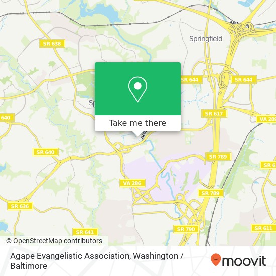 Mapa de Agape Evangelistic Association