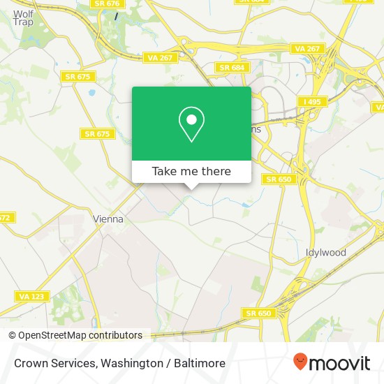 Crown Services map