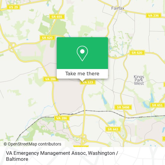 Mapa de VA Emergency Management Assoc