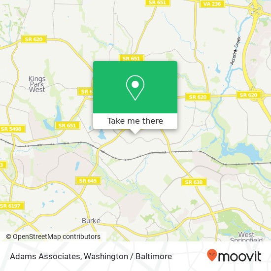 Mapa de Adams Associates