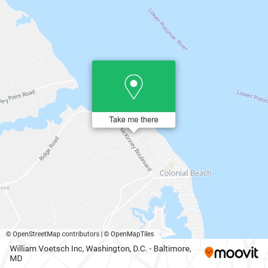 William Voetsch Inc map