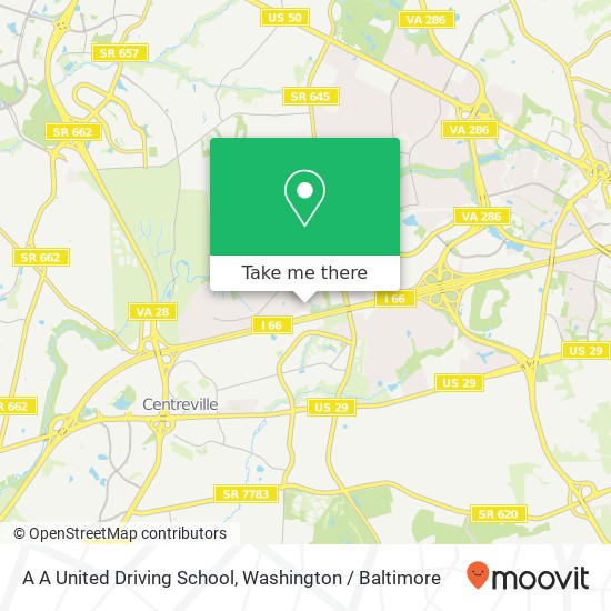 Mapa de A A United Driving School