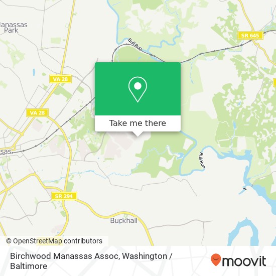 Mapa de Birchwood Manassas Assoc