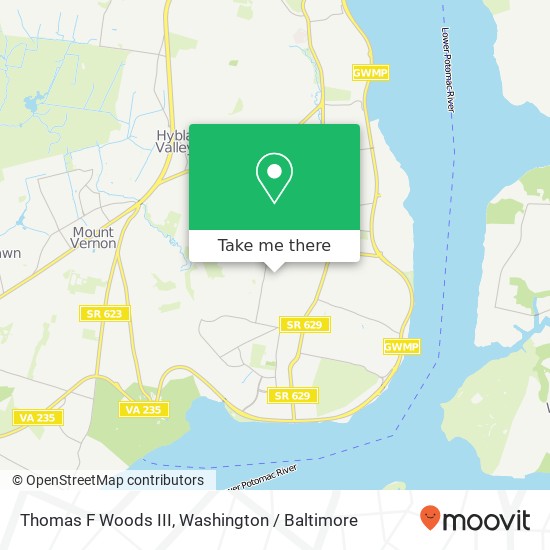 Thomas F Woods III map