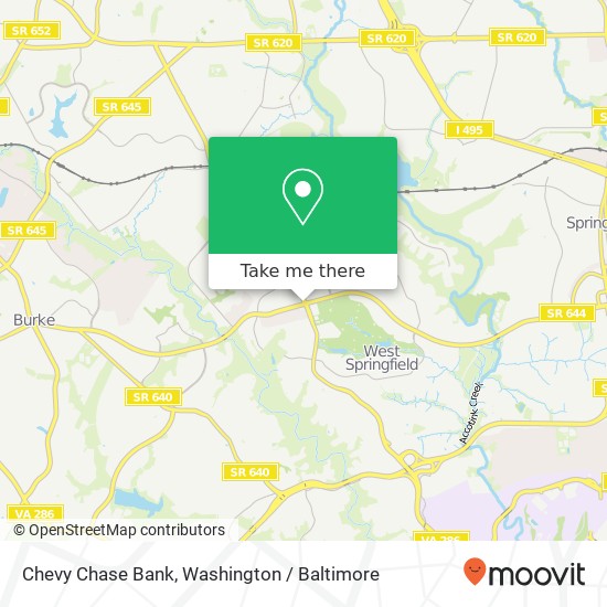 Chevy Chase Bank map