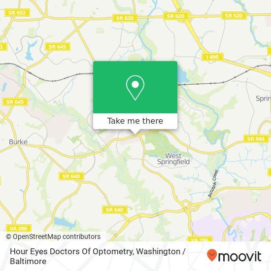 Hour Eyes Doctors Of Optometry map