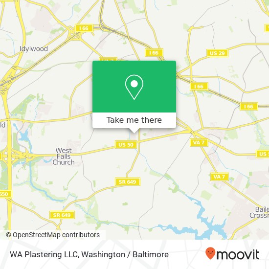 WA Plastering LLC map