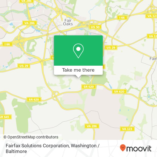 Fairfax Solutions Corporation map