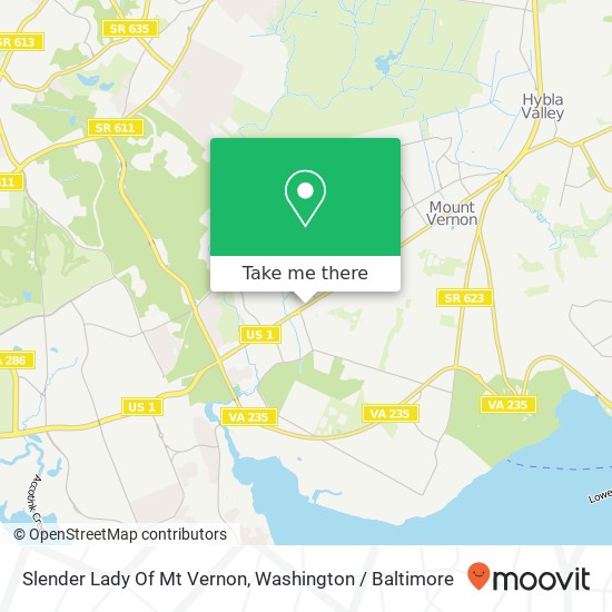 Mapa de Slender Lady Of Mt Vernon