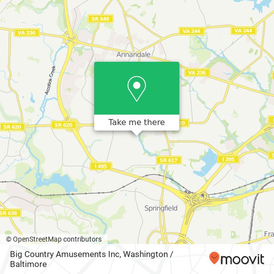 Mapa de Big Country Amusements Inc