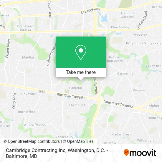 Mapa de Cambridge Contracting Inc