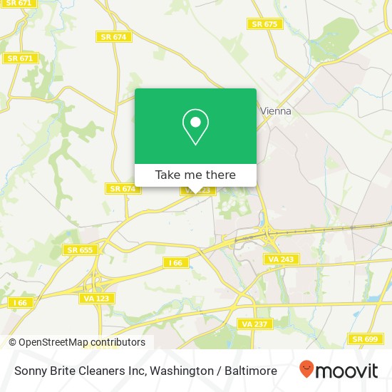 Mapa de Sonny Brite Cleaners Inc