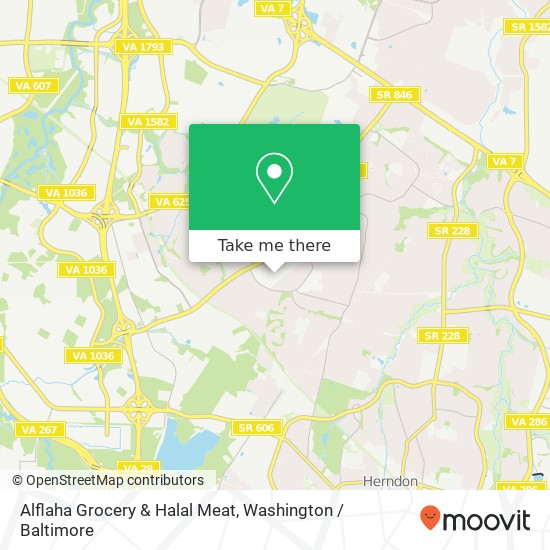 Mapa de Alflaha Grocery & Halal Meat