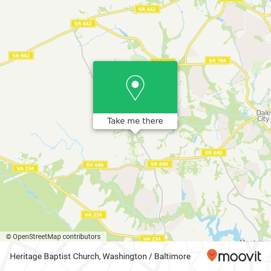 Mapa de Heritage Baptist Church