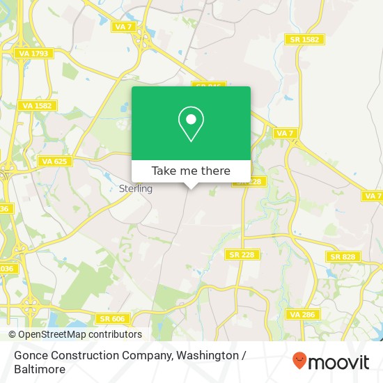 Gonce Construction Company map