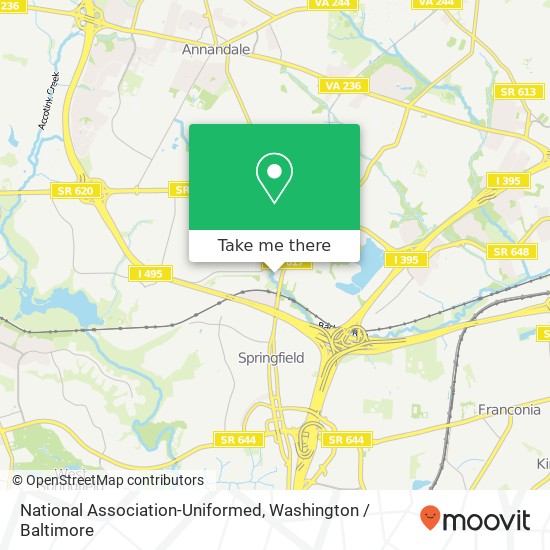 Mapa de National Association-Uniformed