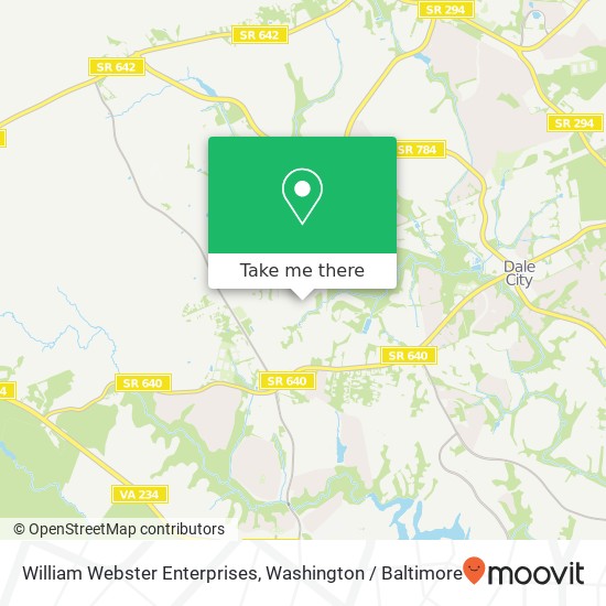 William Webster Enterprises map