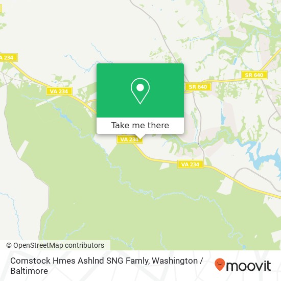 Mapa de Comstock Hmes Ashlnd SNG Famly