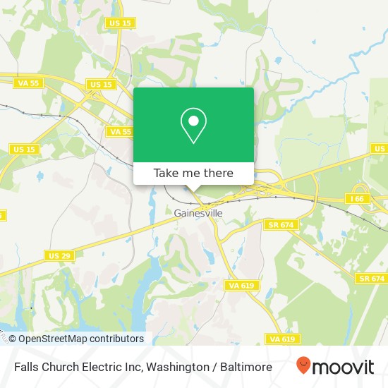 Mapa de Falls Church Electric Inc
