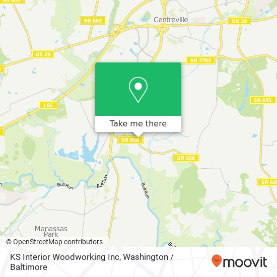 Mapa de KS Interior Woodworking Inc