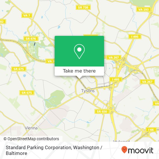 Standard Parking Corporation map