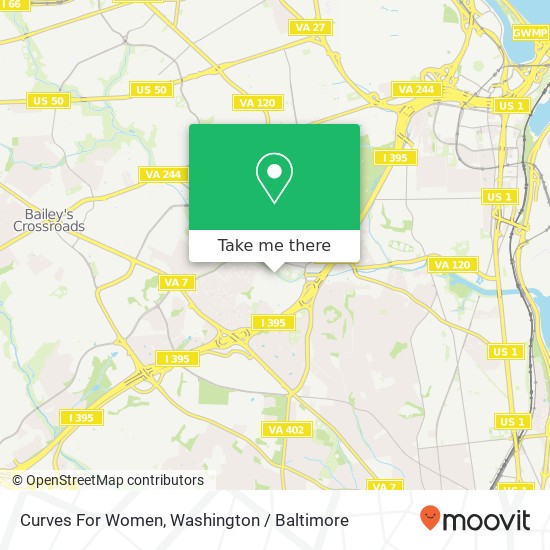 Curves For Women map