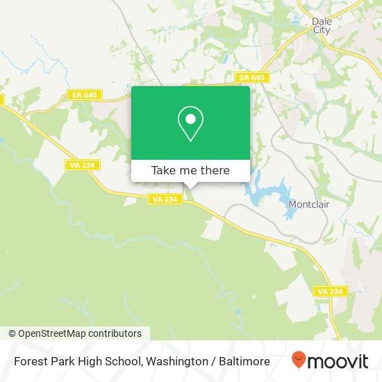 Mapa de Forest Park High School