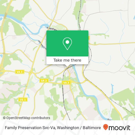 Family Preservation Svc-Va map