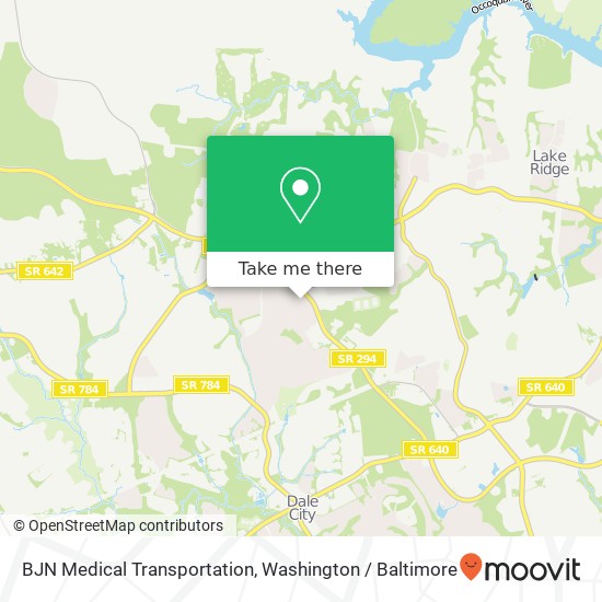 BJN Medical Transportation map