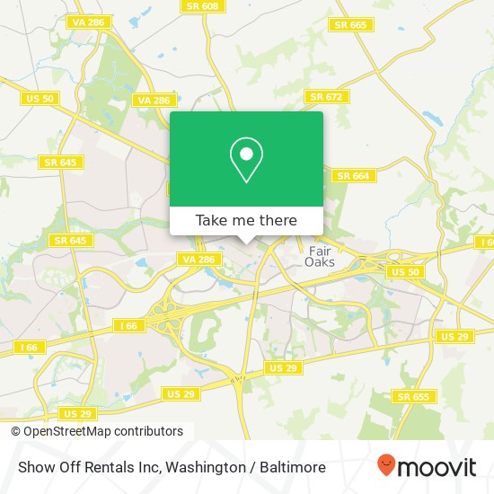 Show Off Rentals Inc map