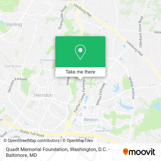Quadt Memorial Foundation map