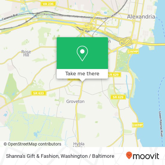 Mapa de Shanna's Gift & Fashion