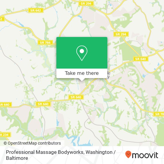 Mapa de Professional Massage Bodyworks