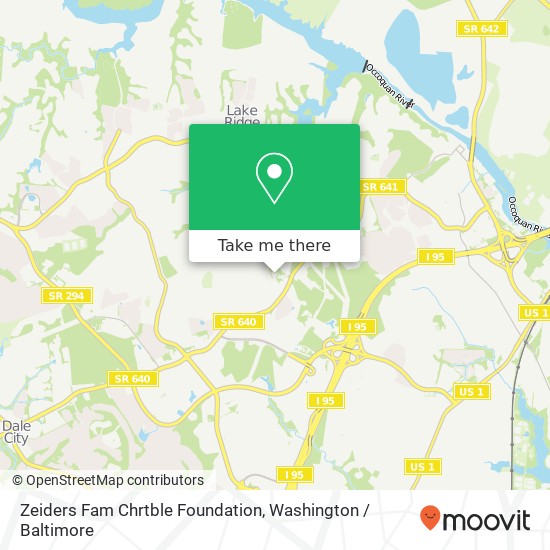 Zeiders Fam Chrtble Foundation map