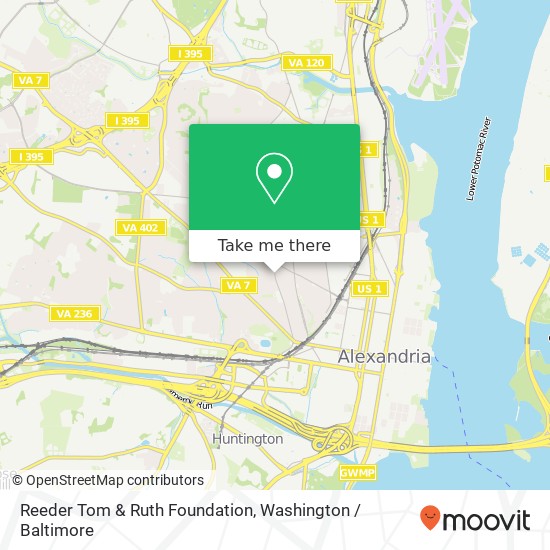 Reeder Tom & Ruth Foundation map