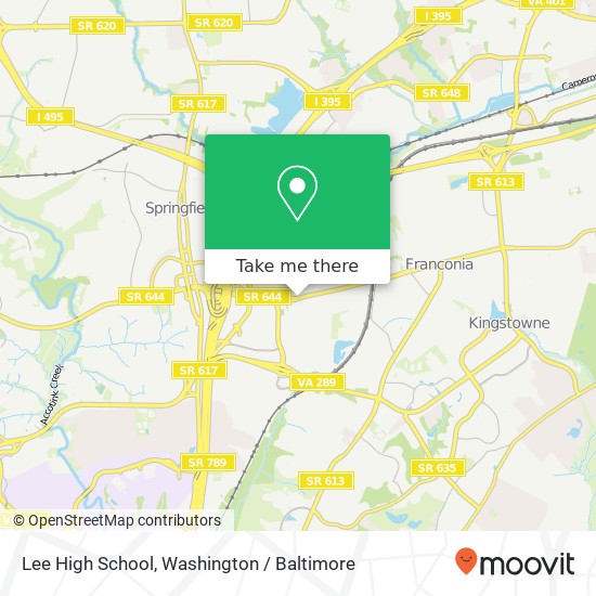 Mapa de Lee High School