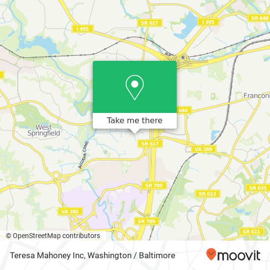 Teresa Mahoney Inc map