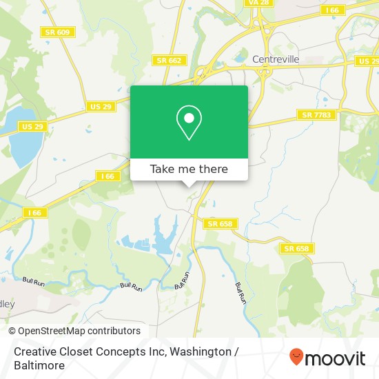 Creative Closet Concepts Inc map