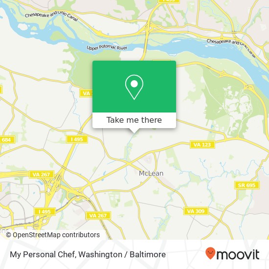 Mapa de My Personal Chef