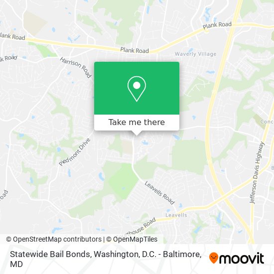 Mapa de Statewide Bail Bonds