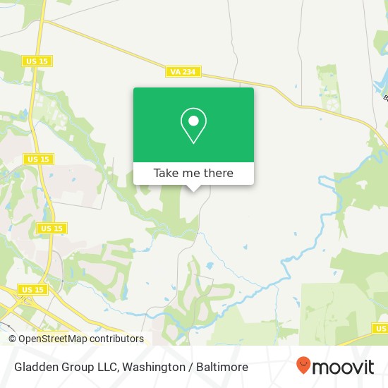 Mapa de Gladden Group LLC